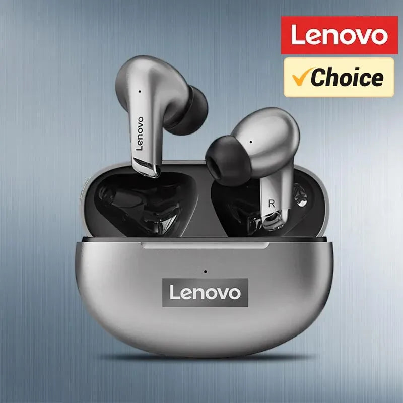 Lenovo LP5 Wireless Bluetooth Earbuds – HiFi Music, Sports Waterproof Headset with Mic